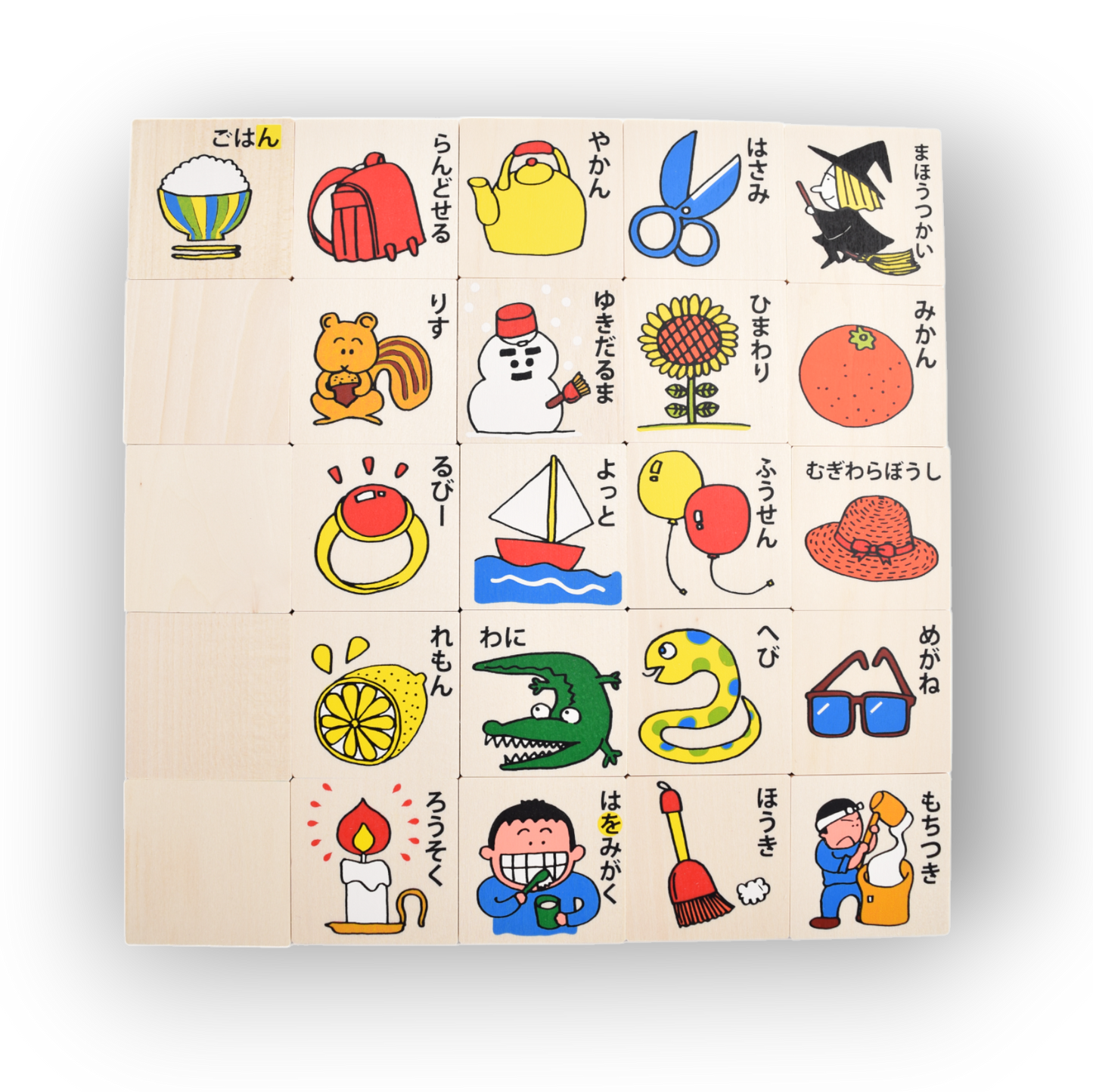 GREEN 36のひらがな積み木